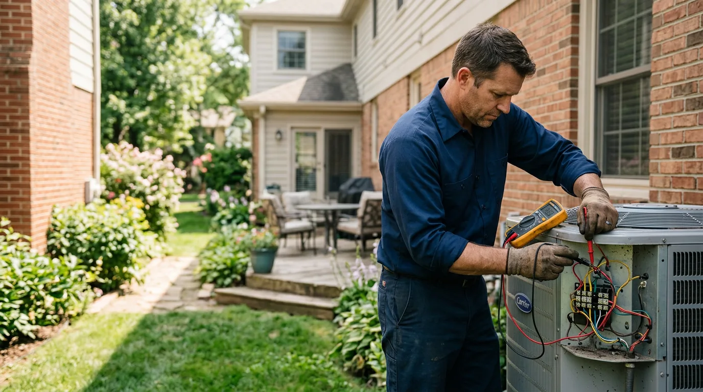 HVAC technician working near Simon, WV